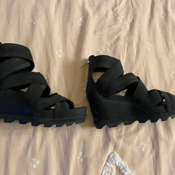 NIB Sorel Joanie Strap Wedge Heels Sz 8.5 - Picture 8 of 9